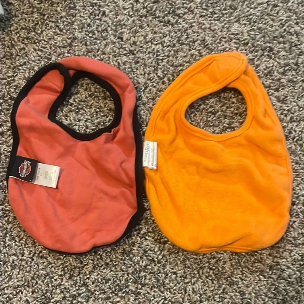 Harley-Davidson Kids' Orange and Red Bib Set